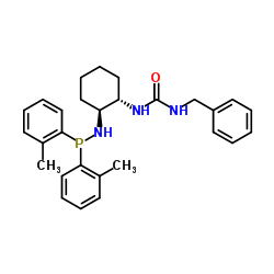 1-苄基-3-[(1S,2S)-2-(二邻甲苯基膦胺基)环己基]脲结构式