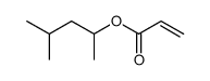 4-methylpentan-2-yl prop-2-enoate结构式