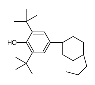 trans-2,6-Bis(tert-butyl)-4-(4-propylcyclohexyl)phenol structure