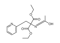 diethyl 2-acetamido-2-(pyridin-2-ylmethyl)propanedioate Structure