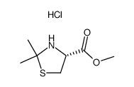 4(R)-(methoxycarbonyl)-2,2-dimethylthiazolidine hydrochloride Structure