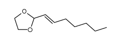 2-(1-hepten-1-yl)-1,3-dioxolane结构式