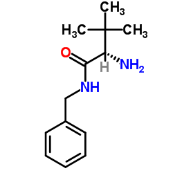 (2S)-2-amino-3,3-dimethyl-N-(phenylmethyl)-Butanamide Structure