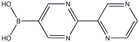 (2-(pyrazin-2-yl)pyrimidin-5-yl)boronic acid结构式