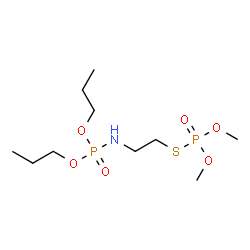 Phosphorothioic acid S-[2-(dipropoxyphosphinylamino)ethyl]O,O-dimethyl ester结构式