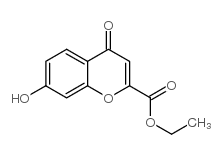 7-羟基-4-氧代-4H-苯并吡喃-2-羧酸乙酯结构式