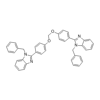bis(4-(1-benzyl-1H-benzo[d]imidazol-2-yl)phenoxy)methane Structure