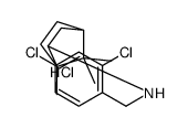(2,4-dichlorophenyl)methyl-(4,7,7-trimethyl-3-bicyclo[2.2.1]heptanyl)azanium,chloride Structure