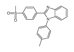 1-(4-methylphenyl)-2-(4-methylsulfonylphenyl)benzimidazole结构式