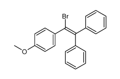 1-(1-bromo-2,2-diphenylethenyl)-4-methoxybenzene结构式