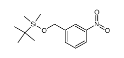 tert-butyl-dimethyl-(3-nitro-benzyloxy)-silane Structure