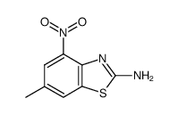 2-Benzothiazolamine,6-methyl-4-nitro-(9CI)结构式