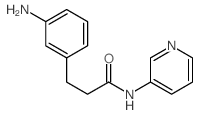 Benzenepropanamide,3-amino-N-3-pyridinyl- Structure