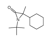 1-tert-Butyl-3-cyclohexyl-3-methylaziridin-2-one结构式