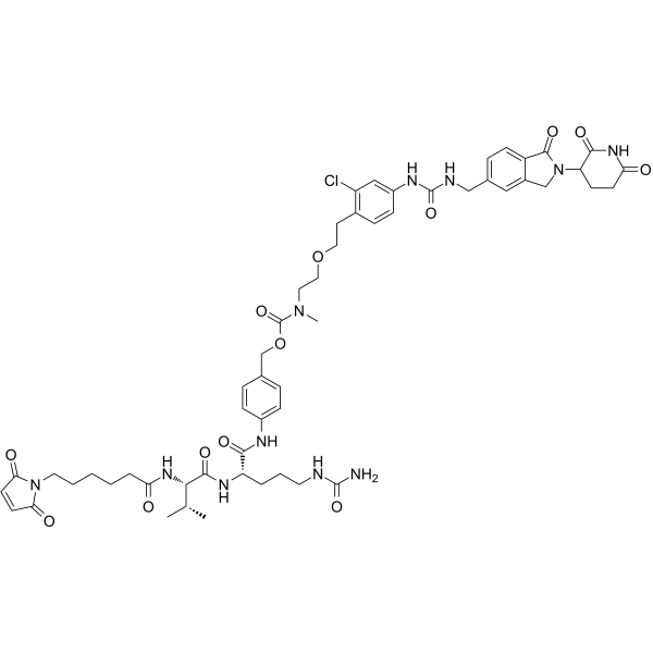 MC-VC-PABC-amide-PEG1-CH2-CC-885 structure