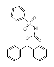 Carbamic acid, (phenylsulfonyl)-,diphenylmethyl ester (7CI,8CI) structure