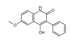 4-hydroxy-6-methoxy-3-phenyl-2(1H)-quinolinone结构式