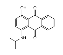 1-hydroxy-4-(propan-2-ylamino)anthracene-9,10-dione结构式