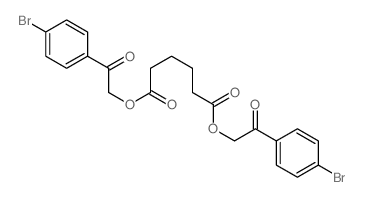 Hexanedioic acid,1,6-bis[2-(4-bromophenyl)-2-oxoethyl] ester结构式