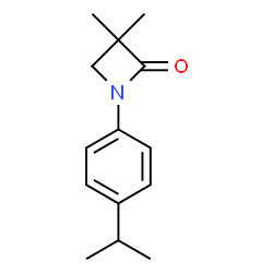 1-(4-ISOPROPYLPHENYL)-3,3-DIMETHYL-2-AZETANONE结构式