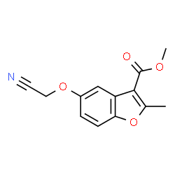 methyl 5-(cyanomethoxy)-2-methylbenzofuran-3-carboxylate Structure