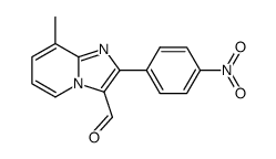 8-METHYL-2-(4-NITROPHENYL)IMIDAZO[1,2-A]PYRIDINE-3-CARBALDEHYDE Structure