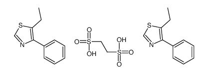 ethane-1,2-disulfonic acid,5-ethyl-4-phenyl-1,3-thiazole结构式