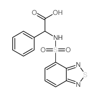 [(2,1,3-benzothiadiazol-4-ylsulfonyl)amino](phenyl)acetic acid结构式