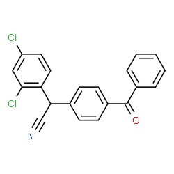 2-(4-BENZOYLPHENYL)-2-(2,4-DICHLOROPHENYL)ACETONITRILE结构式