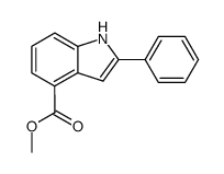 2-PHENYL-1H-INDOLE-4-CARBOXYLIC ACID METHYL ESTER structure