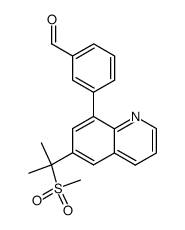 3-{6-[1-methyl-1-(methylsulfonyl)ethyl]quinolin-8-yl}benzaldehyde Structure