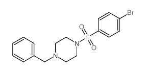 1-BENZYL-4-((4-BROMOPHENYL)SULFONYL)PIPERAZINE picture