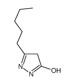 3H-Pyrazol-3-one,2,4-dihydro-5-pentyl- structure