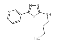 Butyl-(5-pyridin-3-yl-[1,3,4]thiadiazol-2-yl)-amine Structure