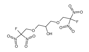 1,3-Bis(2-fluoro-2,2-dinitroethoxy)-2-propanol structure