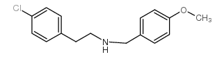 2-(4-chlorophenyl)-N-[(4-methoxyphenyl)methyl]ethanamine结构式