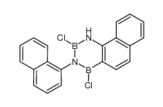 2,4-Dichloro-1,2,3,4-tetrahydro-3-(1-naphthalenyl)naphtho[2,1-e]-1,3,2,4-diazadiborine Structure