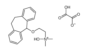 2-(6,11-dihydro-5H-dibenzo[1,2-a:1',2'-e][7]annulen-11-yloxy)ethyl-hydroxy-dimethylazanium,2-hydroxy-2-oxoacetate Structure