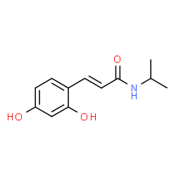 2-Propenamide, 3-(2,4-dihydroxyphenyl)-N-(1-methylethyl)- (9CI) Structure