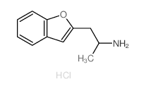 2-Benzofuranethanamine,a-methyl-, hydrochloride (1:1) structure