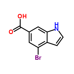 4-Bromo-6-indolecarboxylic acid Structure