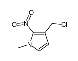 3-(chloromethyl)-1-methyl-2-nitropyrrole结构式