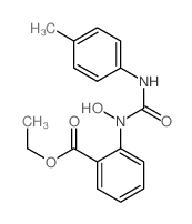 ethyl 2-[hydroxy-[(4-methylphenyl)carbamoyl]amino]benzoate structure