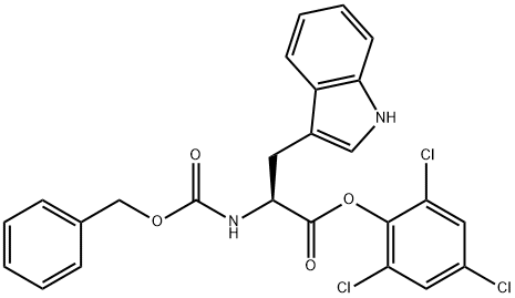 Nα-[(Benzyloxy)carbonyl]-L-tryptophan 2,4,6-trichlorophenyl ester Structure