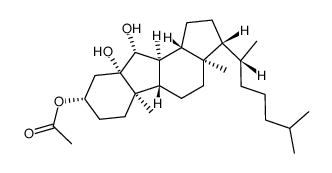 3β-Acetoxy-5β-B-norcholestan-5,6β-diol结构式