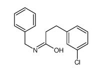 N-benzyl-3-(3-chlorophenyl)propanamide结构式