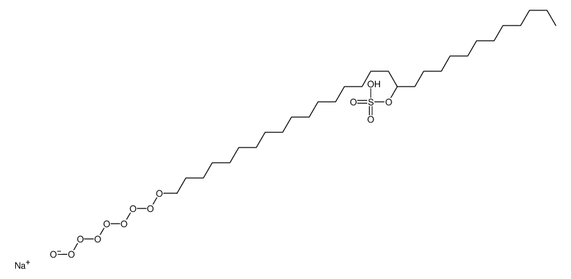 sodium 3,6,9,12,15,18,21,24,27-nonaoxanonatriacontyl sulphate Structure