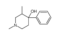 1,3-二甲基-4-苯基-4-哌啶醇结构式