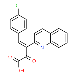 4-(4-Chloro-phenyl)-2-oxo-3-quinolin-2-yl-but-3-enoic acid Structure