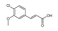 trans-4-chloro-3-methoxycinnamic acid Structure